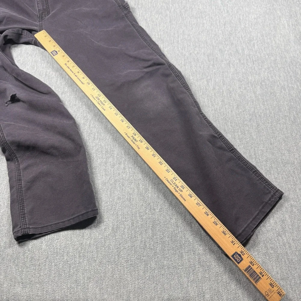Dickies Pants Mens 30x32 Flex Regular Fit Canvas Duck Carpenter Workwear Gray